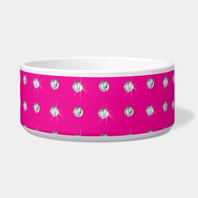 Neon hot pink diamonds (Front)