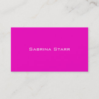 Neon Hot Pink Trend Colour Personalised Card