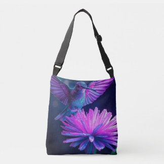 Neon Hummingbird Purse Crossbody Bag