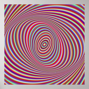 Neon hypnosis poster