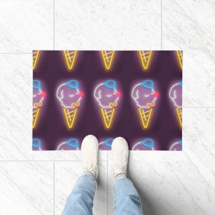 Neon Ice Cream Dog Doormat