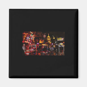 Neon Illusion Between Reality And Fantasy Sticker Magnet