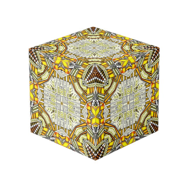 Neon Imagination Art Cube (Front Angled)