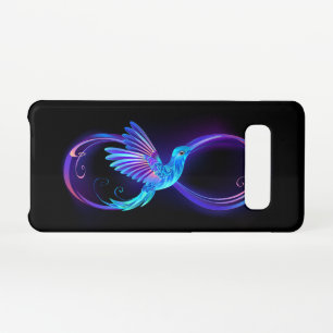 Neon Infinity Symbol with Glowing Hummingbird Samsung Galaxy Case