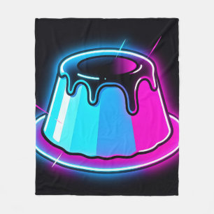 Neon Jelly Glow Dessert Art Fleece Blanket
