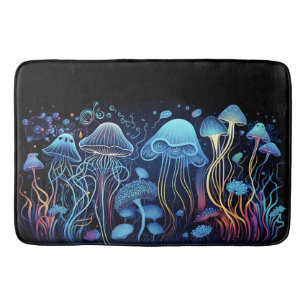 Neon Jellyfish Bath Mat