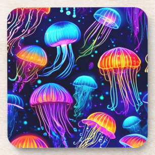 Neon Jellyfish Dreams Coaster