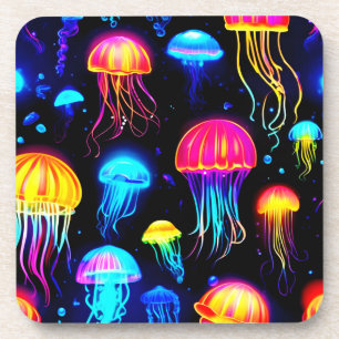 Neon Jellyfish Dreamscape Coaster