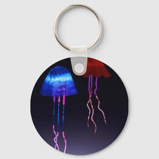Neon Jellyfish Key Ring (Front)