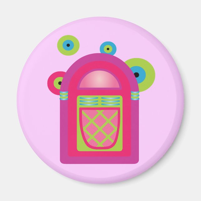 Neon Jukebox Magnet (Front)