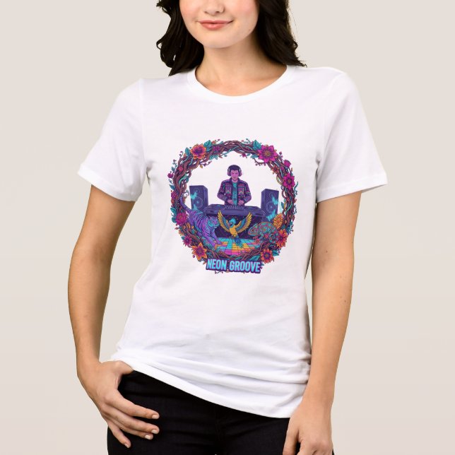 Neon Jungle DJ Vibes Tee (Front)