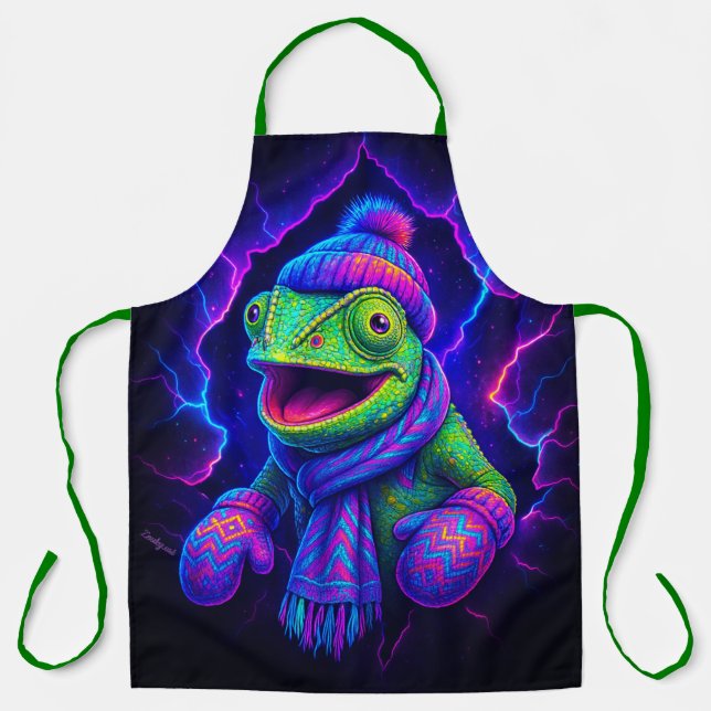 Neon Kameleon – Kleurrijk Kookschort Apron (Front)