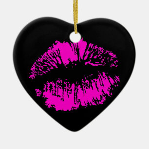 Neon Kiss Ceramic Tree Decoration