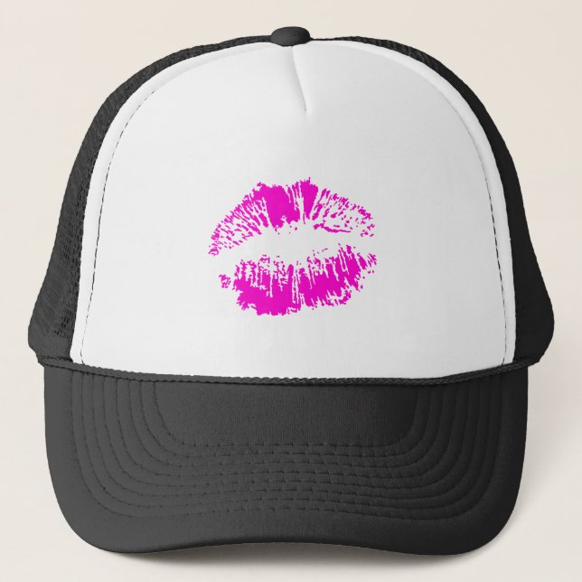 Neon Kiss Trucker Hat (Front)