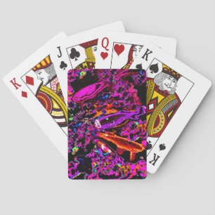 Neon Koi (Pink) Bicycle Playing Cards
