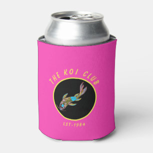 Neon Koi Pink Personalised Insulated Can Cooler