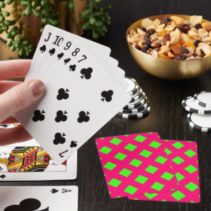 Neon Lattice Playing Card Deck – Customisable