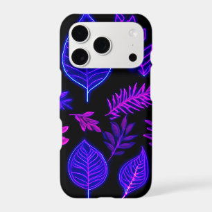 Neon Leaves in Pink and Purple Hues