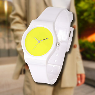 Neon Lemon Solid Colour Classic Watch