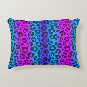 Neon Leopard Decorative Cushion