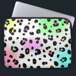 Neon Leopard Electronics Bag<br><div class="desc">An electronics bag featuring an airbrush 80s inspired neon leopard print design.</div>