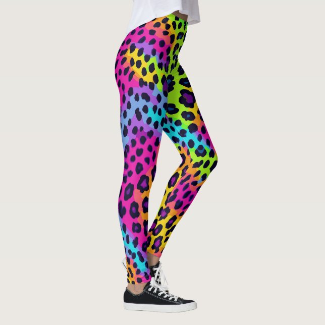Neon Leopard Print Leggings (Right)