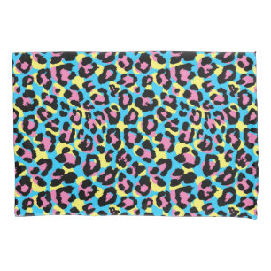 Neon Leopard Spots Pattern Pillowcase