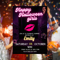 Neon Light Birthday Halloween BFF