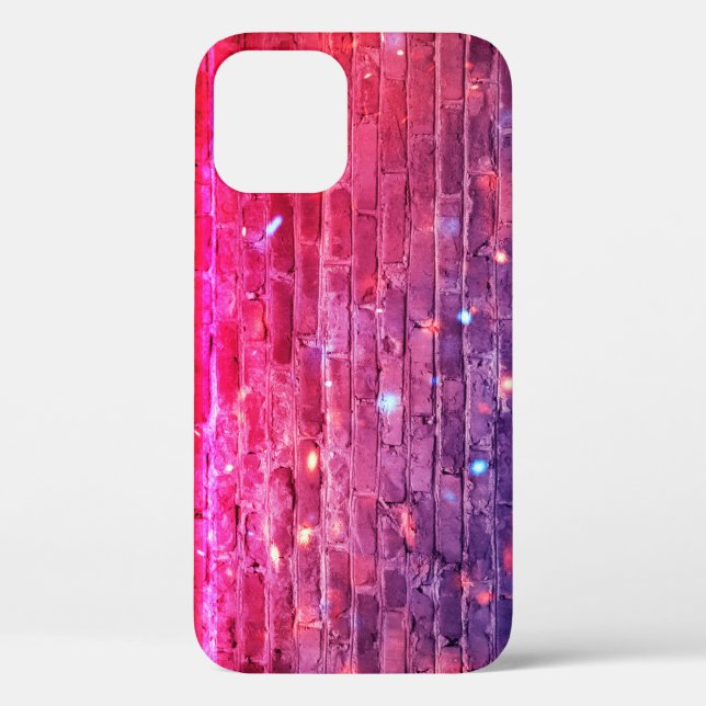 Neon light: empty brick wall. Case-Mate iPhone case (Back)