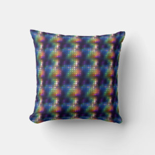 Neon Lights Abstract Cushion