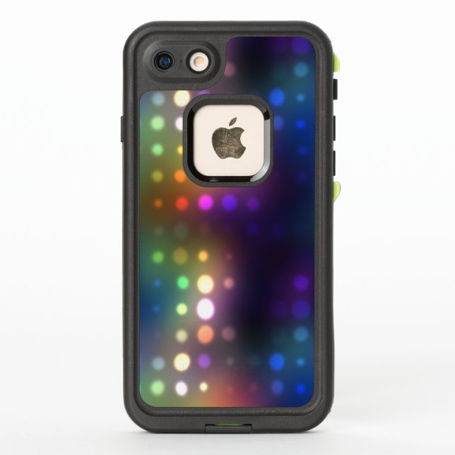 Neon Lights Abstract LifeProof iPhone Case (Back)