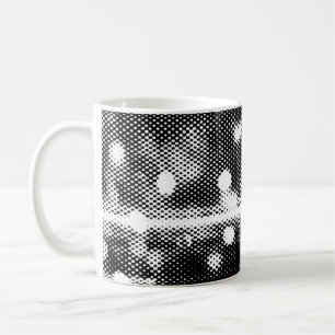 Neon lights and geometric seamless pattern coffee mug