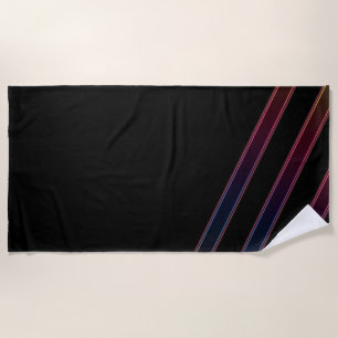 Neon Lights Beach Towel