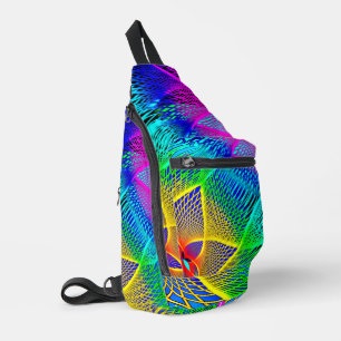 Neon Lights Colourful Sling Bag