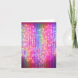 Neon lights holiday card