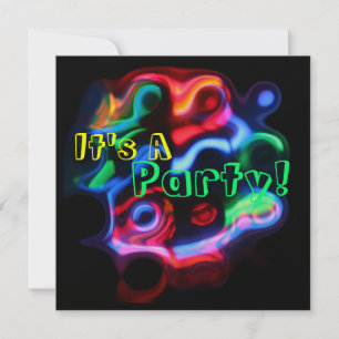 Neon Lights Invitation