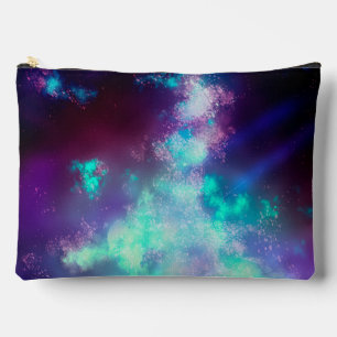 Neon Lights Night Sky Accessory Pouch
