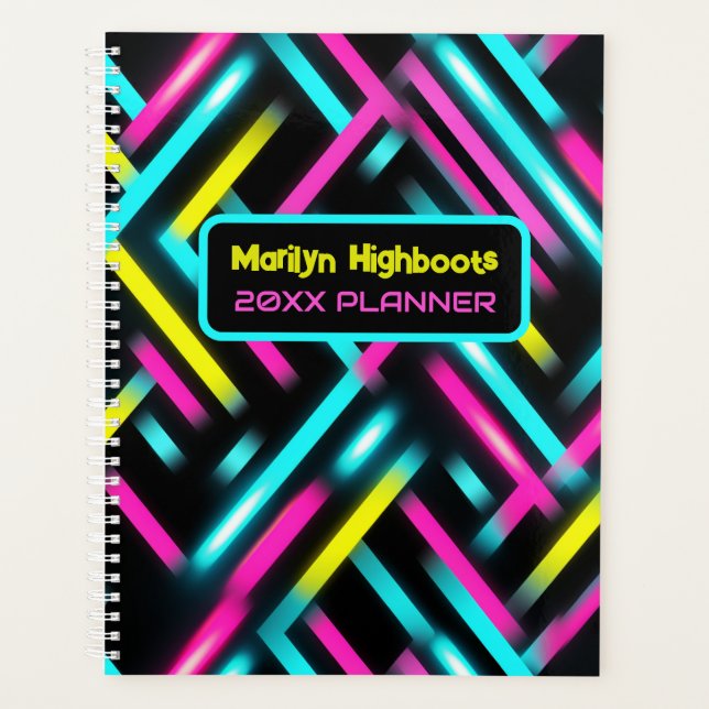 Neon Lights Planner (Front)