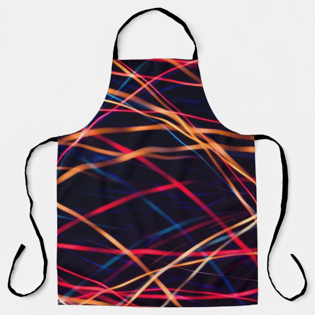 Neon lights texture with long exposure.abstract, a apron (Front)