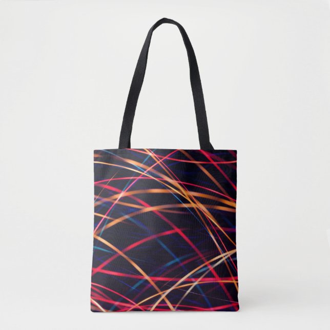 Neon lights texture with long exposure.abstract, a tote bag (Front)