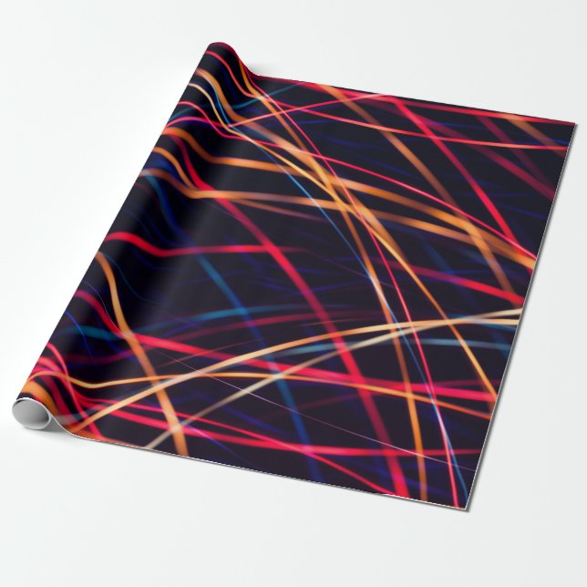 Neon lights texture with long exposure.abstract, a wrapping paper (Unrolled)