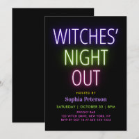 Neon Lights Witches' Night Out Halloween Party