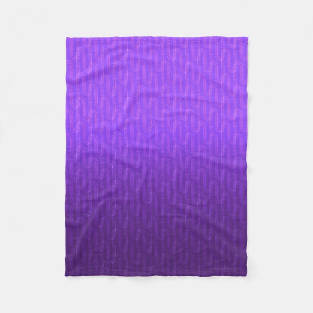 Neon lilac gradient.  fleece blanket (Front)