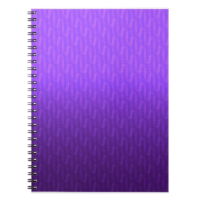 Neon lilac gradient.  notebook (Front)
