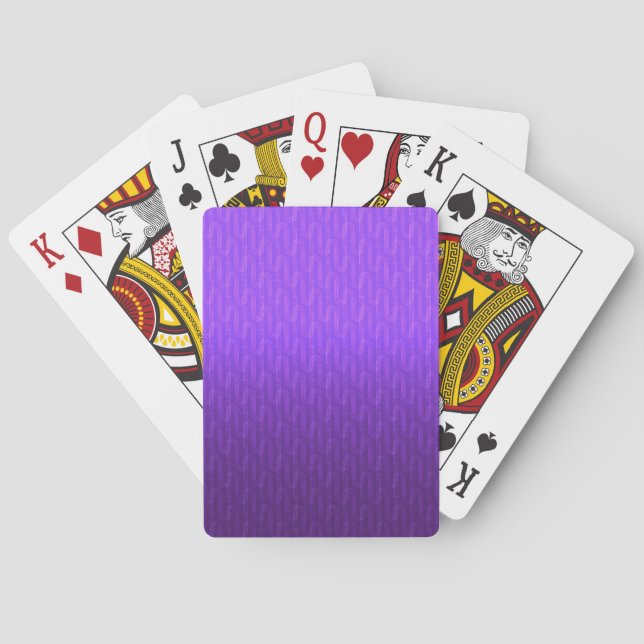 Neon lilac gradient. playing cards (Back)