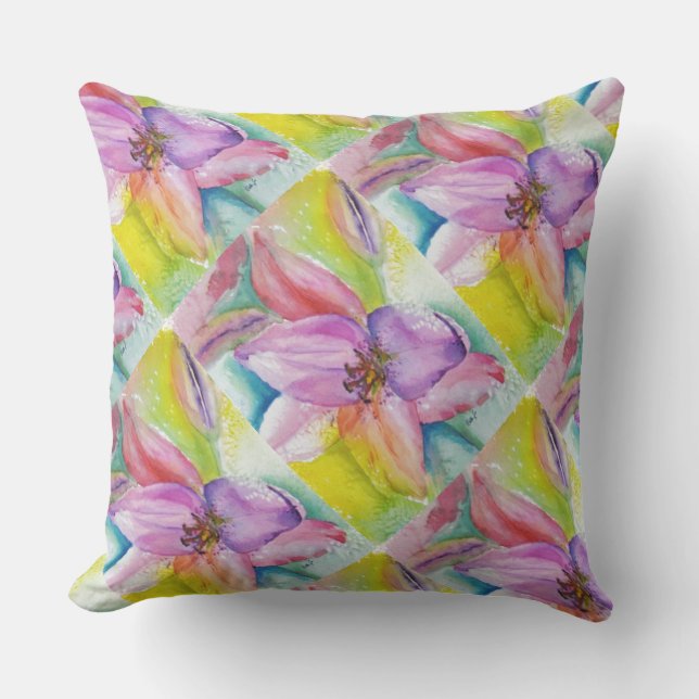 NEON LILY PATIO PILLOW (Front)