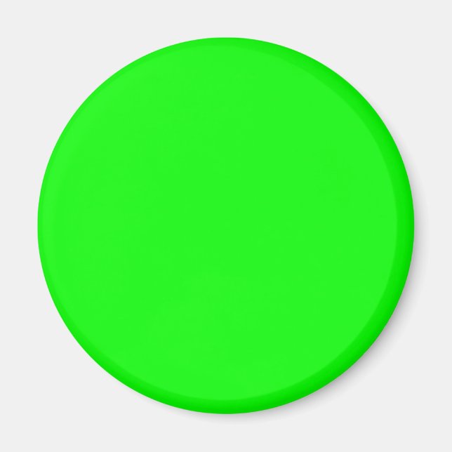 Neon Lime Green Background Magnet (Front)