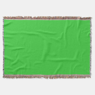 Neon Lime Green Solid Colour   Classic Throw Blanket