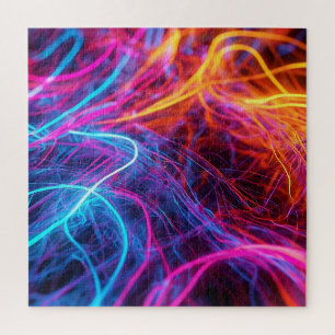 Neon Lines Jigsaw Puzzle