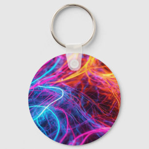 Neon Lines Key Ring